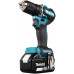 Makita DDF487RFE3 wkrętak zasilany/zakrętark udarowy 1700 RPM Czarny, Niebieski, Stal