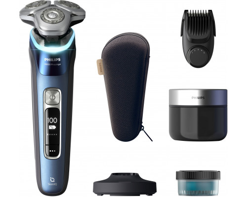 New! PHILIPS i9000 Prestige Ultra Wet/Dry Electric Shaver (Rechargeable) Mystic Aqua XP9201/33