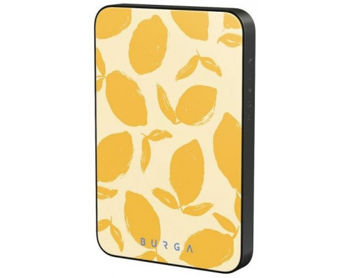 BURGA Magnetic Power Bank 5,000mAh Lemon Tart gunmetal