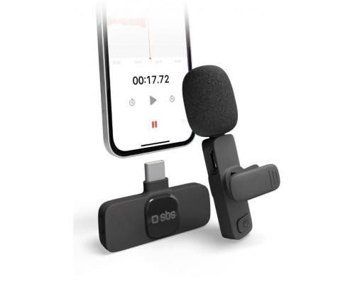 SBS Wireless Microphone  USB-C  melna - Bezvadu mikrofons