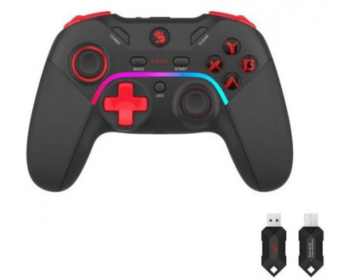 A4tech Bloody GPW70, gamepad, RGB, Dual mode 2,4G+USB, černá