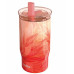 Quokka Mist - Thermal mug of steel stainlessj 720 ml with a straw (Peach Petals)