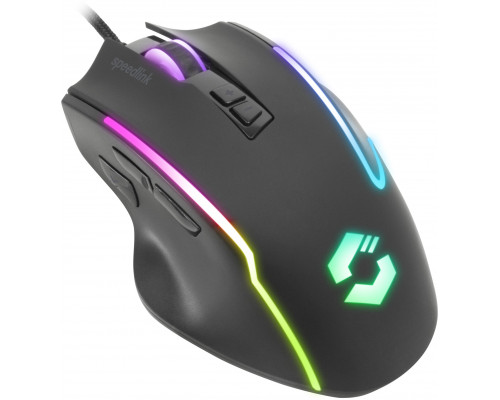Speedlink Gaming Maus DECUS. 12800 DPI. USB. gummiert. sw retail