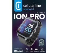 Cellularline Bluetooth Smartwatch ION PRO SQUARE Black