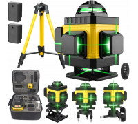 Extralink | Zestaw poziomica laserowa krzyżowa płaszczyznowa laser 4D ze statywem |