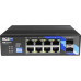 BCS-B-ISP08G-2SFP BCS switch PoE 8 port szy DIN
