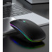 MYSZKA BEZPRZEWODOWA SLIM LED ŁADOWANA RGB Bluetooth+USB 2.4Ghz AKUMULATOR