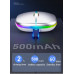 MYSZKA BEZPRZEWODOWA SLIM LED ŁADOWANA RGB Bluetooth+USB 2.4Ghz AKUMULATOR