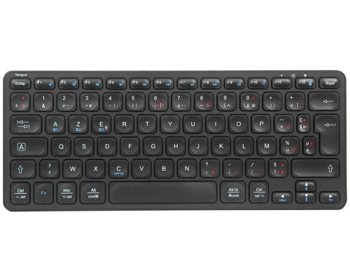 Targus - Tastatur - Mehrgerate - compact - antimicrobial - kabellos - Bluetooth 5.1 - Franzosisch - Schwarz