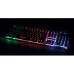 MANHATTAN USB-Gaming-Tastatur Metallunterseite 12 Funktionstasten farbige LED-Hintergrundbeleuchtung 19 Anti-Ghosting-Tasten IPX4
