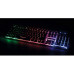 MANHATTAN USB-Gaming-Tastatur Metallunterseite 12 Funktionstasten farbige LED-Hintergrundbeleuchtung 19 Anti-Ghosting-Tasten IPX4