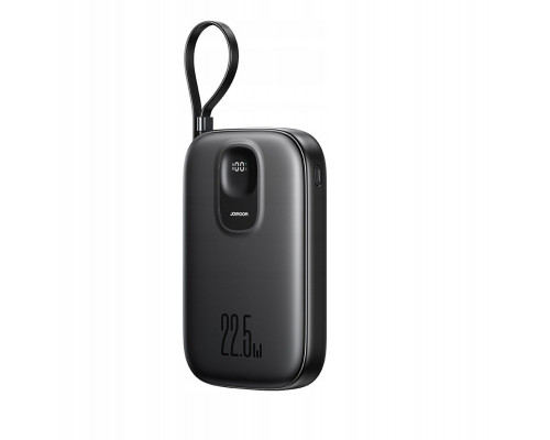 Joyroom JR-PBF18 22.5W 10000mAh with a built-in kablem Lightning + cable USB-C 0.25 cm  - black