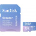 SD  SanDisk Creator MicroSDXC 128 GB Class 10 UHS-I/U3 A2 V30 (SDSQXAA-128G-GN6MS)