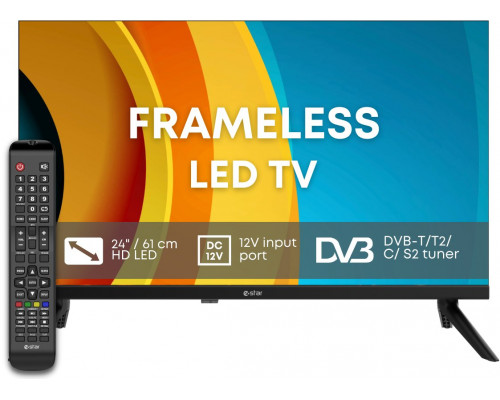eSTAR LED TV 24"/56cm LEDTV24R2T2 Black