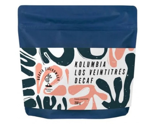 Bracia Ziółkowscy - bezkofeinowa kawa ziarnista Kolumbia Los Veintitrés Washed Filter 250 g
