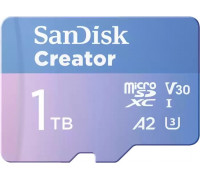 SD  SanDisk Creator MicroSDXC 1 TB Class 10 UHS-I/U3 A2 V30 (SDSQXAV-1T00-GN6MS)