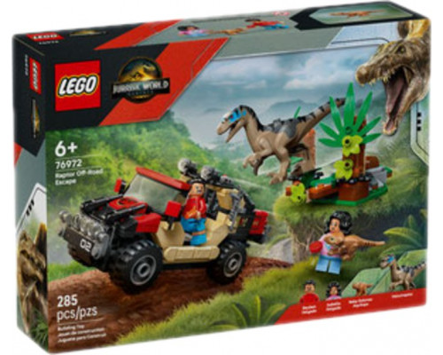 LEGO Jurassic World 76972 Raptor and the SUV Escape