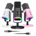 dynamiczny studyjny Fifine AM8W AMPLIGAME USB/XLR RGB biały PnP