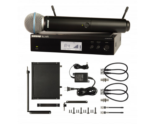 Shure BLX24RE/B58-H8E - bezprzewodowy system wokalny do montażu w racku z mikrofonem Beta 58A