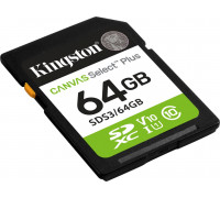 SD  Kingston Canvas Select Plus SDXC 64 GB Class 10 UHS-I/U1 V10 (SDS3/64GB)