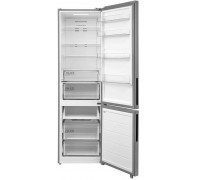 Midea Refrigerator | MDRB600MME46 | Energy efficiency class E | Free standing | Combi | Height 201 cm | No Frost system | Fridge net capacity 313 L | Freezer net capacity 130 L | Display | 35 dB | Stainless steel
