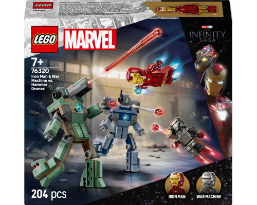 Marvel Iron Man i War Machine kontra drony Hammera (76320)
