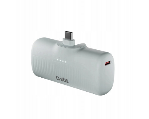 SBS EcoPower 5000 mAh 10W with a built-in portem USB-C gray
