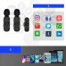 2X MIKROFON KRAWATOWY IPHONE BEZPRZEWODOWY + ETUI