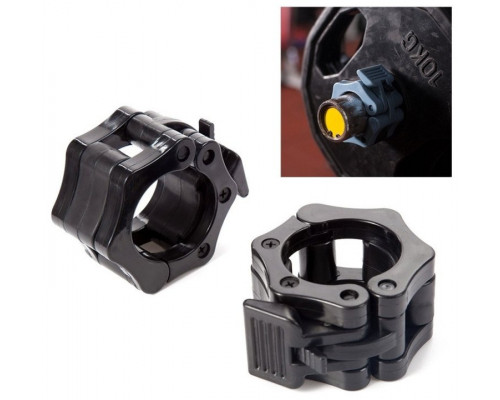 Gym Rage Collar Szczękowy na barbell bar pcs.angę 30 mm zaciski JAW LOCK zestaw 2 pcs. Black