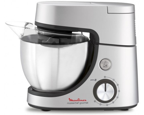 Moulinex QA519D robot kuchenny 1100 W 4,6 l Silver Wbudowane wagi