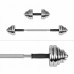 Dumbbells cast iron chrome plated adjustable w walizce z gryfem, zestaw 30kg REBEL ACTIVE
