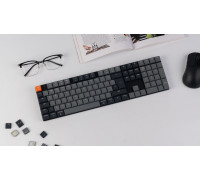 Keychron K5v2 RGB Hot Swap 100% Mechanical Keyboard, Keychron Low Profile 2.0 Red Switches