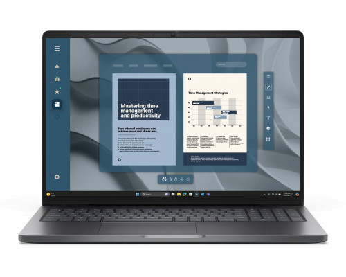 DELL Pro 16 PC16255 AMD Ryzen™ 5 PRO 230 Laptop 40,6 cm (16") Full HD+ 16 GB DDR5-SDRAM 1 TB SSD Wi-Fi 6E (802.11ax) Windows 11 Pro Czeski, Słowacki Czarny