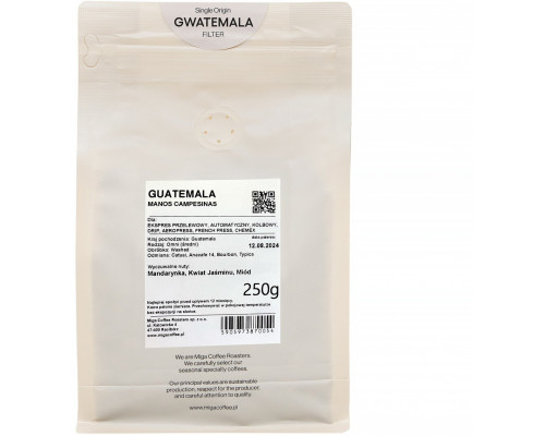 Miga Coffee - kawa ziarnista Gwatemala Manos Washed Filter 250g