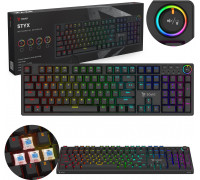 SAVIO KLAWIATURA MECHANICZNA STYX OUTEMU BLUE, HOT SWAP, RGB