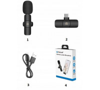 Puluz Bezprzewodowy mikrofon krawatowy PULUZ android USB-C