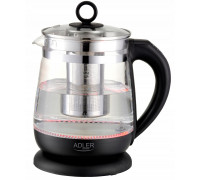 szklany 1,5 L z zaparzaczem i regulacją temperatury | 1,5 L | LED | 60–100°C |