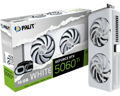 Palit GeForce RTX 5060 Ti White OC 16GB GDDR7 DLSS4 (NE7506TU19T1-GB2061M)