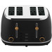Witt Premium Wood four-slice toaster, black