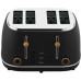 Witt Premium Wood four-slice toaster, black