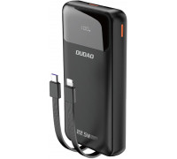 Dudao K15Pro 20000mAh 22.5W PD USB-C / USB-A / wbudowane kable Lightning, USB-C black