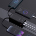 Dudao K15Pro 20000mAh 22.5W PD USB-C / USB-A / wbudowane kable Lightning, USB-C black