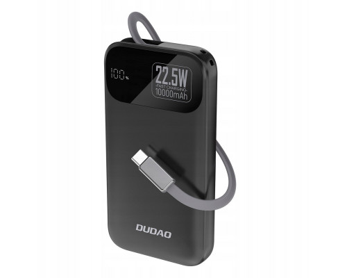 Dudao K31 10000 mAh 22,5W PD with a built-in kablem black