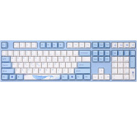 Varmilo VEA108 Sea Melody Gaming Tastatur, MX-Silent-Red, weisse LED - US Layout
