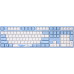 Varmilo VEA108 Sea Melody Gaming Tastatur, MX-Silent-Red, weisse LED - US Layout