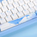 Varmilo VEA108 Sea Melody Gaming Tastatur, MX-Silent-Red, weisse LED - US Layout