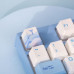 Varmilo VEA108 Sea Melody Gaming Tastatur, MX-Silent-Red, weisse LED - US Layout