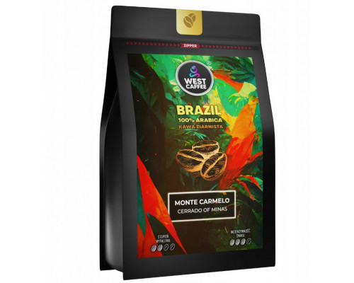 Brazylia 250g Świeżo Palona - 100% Arabica - Monte Carmelo