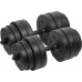 Dumbbells bituminous adjustable 1x20kg REBEL ACTIVE