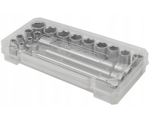 3/8" 20el. z nasadkami (6-22mm), adapterami i przedłużkami